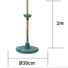 ROSEBEAR Altalene di Corda da Arrampicata Esterna Scala di Corda per Sedile Altalena a Disco in Plastica Accessori Altalena per Giochi (Verde)