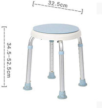 Sgabello da Bagno Girevole Regolabile in Altezza Sgabello da Doccia con Sedile Girevole per ped Max 150 kg 12,7 Pollici 0110