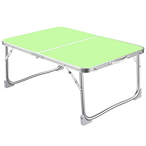 AWJ Tavolo da Picnic Pieghevole Computer Desk Laptop PC Home Office University Tavolo da Picnic in Alluminio da Studio, con 4 Piedini Antiscivolo, Facile da Pulire per f