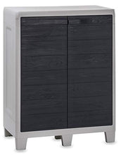 Toomax Armadi Woody'S XL in Polipropilene Colore Grigio Chiaro/Antracite (Basso)