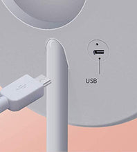 SSYS Specchio per Il Trucco USB Specchietto da Tavolo ad Alta spogliatoio con Luce 5X Ingrandisci Specchio USB Carica tattile 1000mAh 17 cm Rotondo