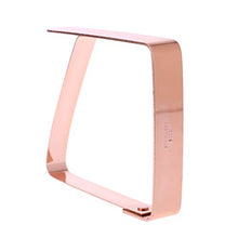 cdhgsh 4 Pezzi in Acciaio Inox tovaglia Copertura Clip Morsetto Supporto Fornitura per PIC-nic Partito tovaglia Clip Oro Rosa