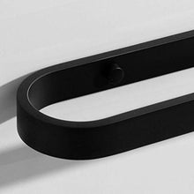 SYyshyin Portasciugamani Portasciugamani per doccia Portasciugamani Portasciugamani in alluminio nero Mensole per bagno Portasciugamani Supporto a parete Barra singola Ripostiglio da cucina 50 cm aw I