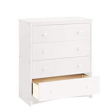 Ianqujiangxinqujianjunbaih Thin Comodino Bianco Camera comò con 4 cassetti in Legno 4 cassetti Armadio con Rotonde pomelli in Legno, la stabilità