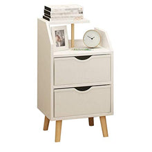 MMWYC Comodino Camera da Letto della Famiglia Assemblea Locker Doppio pompaggio Addensare da Terra Multifunzione Storage Box Studio (Color : White)
