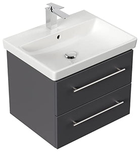 Mobile bagno con lavabo Villeroy & Boch Avento 60cm antracite satinato