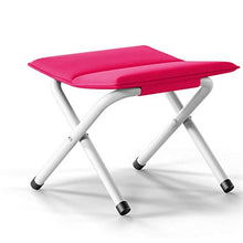 Sgabello Imbottito per Pesca all'aperto Pieghevole Portatile Mazar con Cuscino 34 * 33 * 33cm LCSHAN (Color : Rose Red)