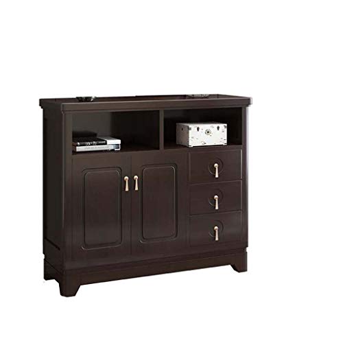 COUYY Modern Luxury Luce in massello Credenza Home Ristorante Governo di immagazzinaggio Multi-Function Cassetti Tea Gabinetto Mobili,Rosewood