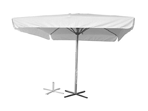 HOME 9297900 Ombrellone Terrazzo Alluminio Ecrù Mt.3X2 Giardino Arredo da Esterno, 2x3 m