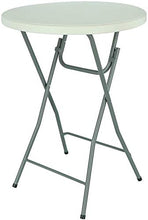 FRANKYSTAR Tavolino Alto da Bar Pieghevole 80x80x100cm - Tavolo Rotondo per Eventi Portata 120 kg Disponibile Anche con Elegante Fodera copritavolo in Vari Colori (Tavolo con Copritavolo Nero)