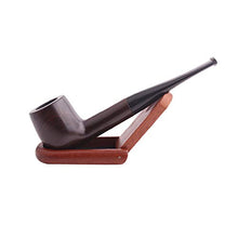 Pipa lunga diritta portatile in legno vintage con tubo a martello Set filtro fumo staccabile, A4