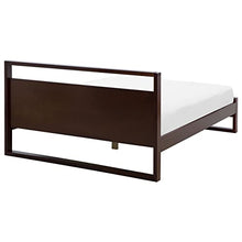 Beliani Letto Matrimoniale in Legno di Pino Scuro a Doghe 180 x 200 cm Giulia