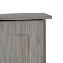 Générique BAHUT - 1 porta con 5 cassetti in pino grezzo