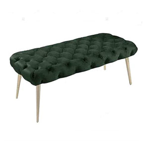 Panca Ottomana Ottomano Bench Poggiapiedi Scarpe Banco Negozio di Abbigliamento Cambio di Medicazione Sgabello Bedroom End Sgabello (Colore : D, Size : Length 110cm)