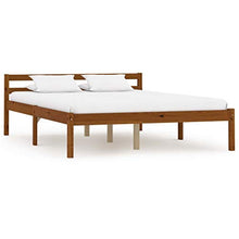 SKM Giroletto con 4 Cassetti Marrone Miele Legno di Pino 140x200 cm (40.1kg)