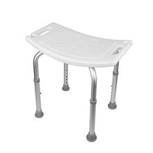 WARLA Sgabello Doccia, Sedia Doccia Anziani, 51 * 39 cm, Altezza Regolabile (43-60,5 cm), Gambe Antiscivolo + Lega di Alluminio + Design ad Arco, carico Massimo 150 kg