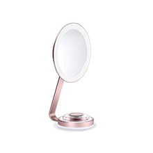 BaByliss 9450E Specchio Ultra Slim Beauty Mirror con illuminazione circolare LED con 3 impostazioni di intensità, 2 effetti luce sulla base, ingrandimento 10X per dettagli ultra-ravvicinati