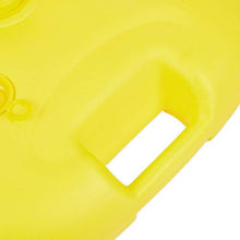 Relaxdays Base per Ombrellone, da Riempire con Acqua o Sabbia, per Aste D: 25-32mm, Supporto in Plastica,43x43 cm,Giallo