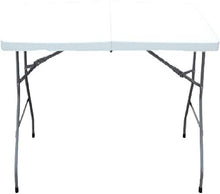 Tavolo da campeggio Tavolo pieghevole portatile portatile rettangolo per catering per esterni indoor Camping Trestle Picnic Garden Patio BBQ Party, 4ft Tavolo pieghevole multifunzionale ( Size : 4FT )