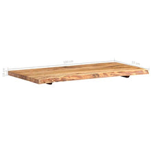 Festnight Piano per Lavabo Bagno in Massello di Acacia 100x55x3,8 cm,per Lavabo da Bagno Appoggio