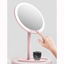 Makeup mirror Specchio per Il Trucco Desktop Desktop Portatile Pieghevole Ragazza dormitorio medicazione Trucco Luce Diurna LED Grande Specchio con Specchio per Il Trucco Leggero