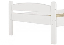 Erst-Holz Solido Bianco Letto Anche per Bambini 100x200 in Pino massello con doghe rigide 60.32-10W
