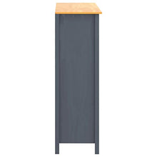 Ausla Armadio guardaroba con 2 ante e 2 cassetti, 99 x 45 x 137 cm, in legno di pino, armadio per camera da letto, grigio e marrone miele