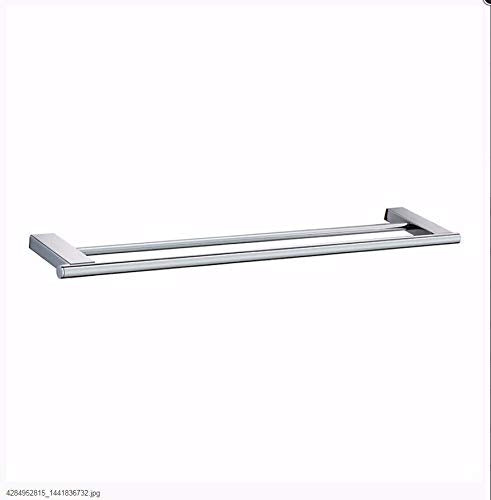 MBYW Portasciugamani Moderno Minimalista Portasciugamani Elegante per Il Bagno di Moda Portasciugamani da Bagno in Ottone Cromato Porta Asciugamani Doppio Cromo Moderno