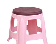 MKXF Addensato Sgabello di Plastica Sedia di Svago Bagno Mobilia Sgabello Scarpa Panchina Sgabello Cambiando Piccolo Sgabello Rotondo,E
