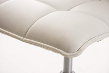 CLP Sgabello Lavoro Peking in Similpelle I Sgabello Ufficio Imbottito I Sgabello Studio, Colore:Bianco