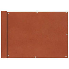 Cikonielf Schermo per Balcone in Tessuto Oxford,75x600 cm,Impermeabile, Protezione UV,Terracotta