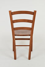 Tommychairs - Set 2 sedie modello Venice per cucina bar e sala da pranzo, robusta struttura in legno di faggio color ciliegio e seduta in legno