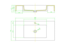 Yellowshop - Lavabo Sospeso In Marmoresina Grigio Bugnato Top Integrato Pietra Arredo Bagno (Cm 100 x 50)