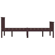 BIGTO - Struttura per letto in legno di pino massello, per camera da letto, stile B, 120 x 190 cm
