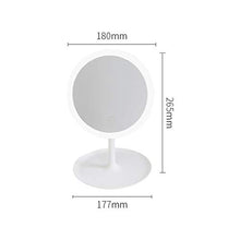 RWX Specchio per Il Trucco A LED Ricaricabile con Luce, Illuminazione A 3 Colori, Specchio per Vanità A Vento, per Camera da Letto, Bagno, Specchio Trucco Dormitorio