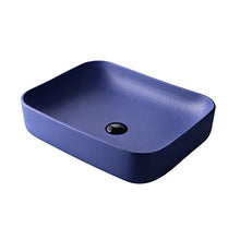 JPOYT-O Controsoffitto Bacino Vessel Sink Gloss White estetica Bagno Bacinella 52x40x14cm (Color : Purple)