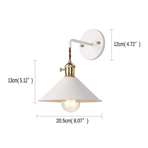 SCFUK Applique da Parete, Illuminazione Decorativa Industriale Vintage con Paralume in Ferro SCFUK Applique da Parete, Illuminazione Decorativa Industriale Vintage con Paralume in Ferro