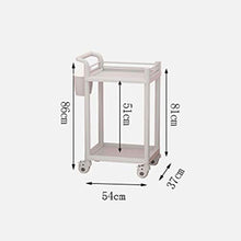Carrello Medico Dell'ABS/Treatmentcar/Veicolo Chirurgico di Medicalvehicle/Carrello Medico/Servizio Medico della Stazione Termale del Salone di Bellezza di 2 Carrelli A 2 Livelli E Carrello