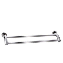 ABWYB Portasciugamani in acciaio inox 304, barra porta asciugamani a doppia asta senza punch, barra per asciugamano da parete – L 70 cm