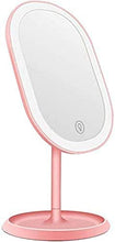 ZCCL Specchio per Il Trucco Specchio per Il Trucco LED, [Ricaricabile] Specchio per Il Trucco Portatile con luci, Interruttore Touch Screen, Specchio cosmetico a Risparmio energetico con rotazion
