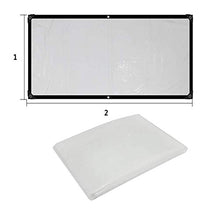 FCXBQ Tenda di Tela Cerata Tela Bordo Ombreggiatura Copertura Impermeabile Rete in plastica Protezione Solare Isolamento ombreggiante Trampolino Esterno per Auto ， 22 Dimensioni (Colore: trasparen