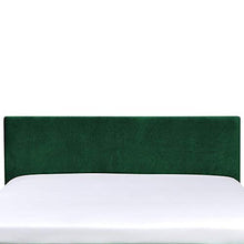 Beliani Fodera per Letto in Tessuto Verde Scuro Poliestere Lavabile 180 x 200 cm FITOU
