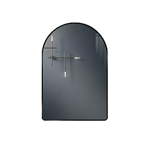 Specchio decorativo di lusso leggero appeso a parete specchio da bagno dorato da parete specchio da bagno specchio a mezza lunghezza specchio per il trucco con cornice specchio di sicurezza a prova