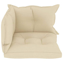 Goliraya Cuscini per Divani su Pallet 3 pz in Tessuto Nero/Grigio Talpa/Crema,Cuscino Quadrato,Cuscino da Esterno,Cuscino per Divano,Cuscino Pallet