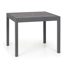 blumfeldt Tenerife - Tavolo da Giardino Estraibile, Materiali: Alluminio/Vetro Temperato Spesso 5 mm, Facile da Montare, Finitura EasyStone: Effetto Pietra Naturale, Superficie: 180 x 90 cm, Marmo