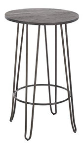 Kit Closet tavolo Sgabello Rotondo set Alto, Metallo