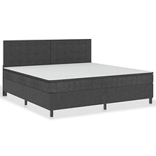 SKM Letto a Molle Grigio Scuro in Tessuto 200x200 cm (94.85kg)