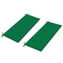 vidaXL Panca da Giardino con Cuscino Verde 240 cm in Massello di Teak