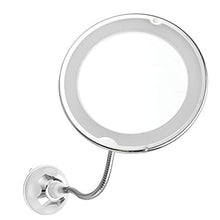 Specchio per Il TruccoSpecchio per Trucco A LED Flessibile con Ingrandimento 10X Specchi Rotanti Ad Aspirazione Eccellente A 360 °Specchio per Il Trucco Grande