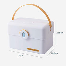 Home Scatola Medica di Grande capacità per la Medicina Deposito della Confezione di stoccaggio della Medicina di Emergenza per Cure mediche Kit di Pronto Soccorso (Color : Blue)